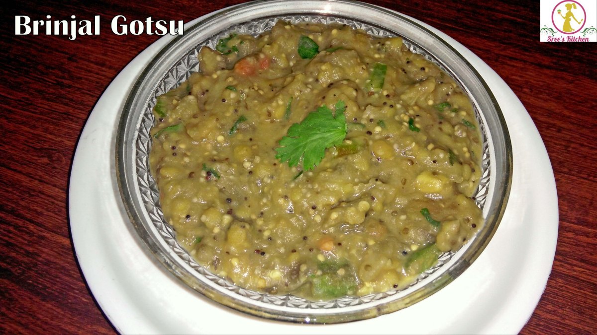 Gotsu Brinjal/Kathirikai Gotsu (Eggplant Gravy) | Sreelakshmi Kitchen