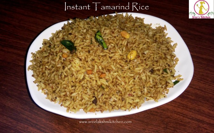 instant tamarind rice