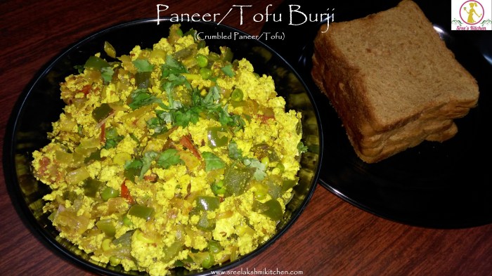 paneer(Tofu) burji