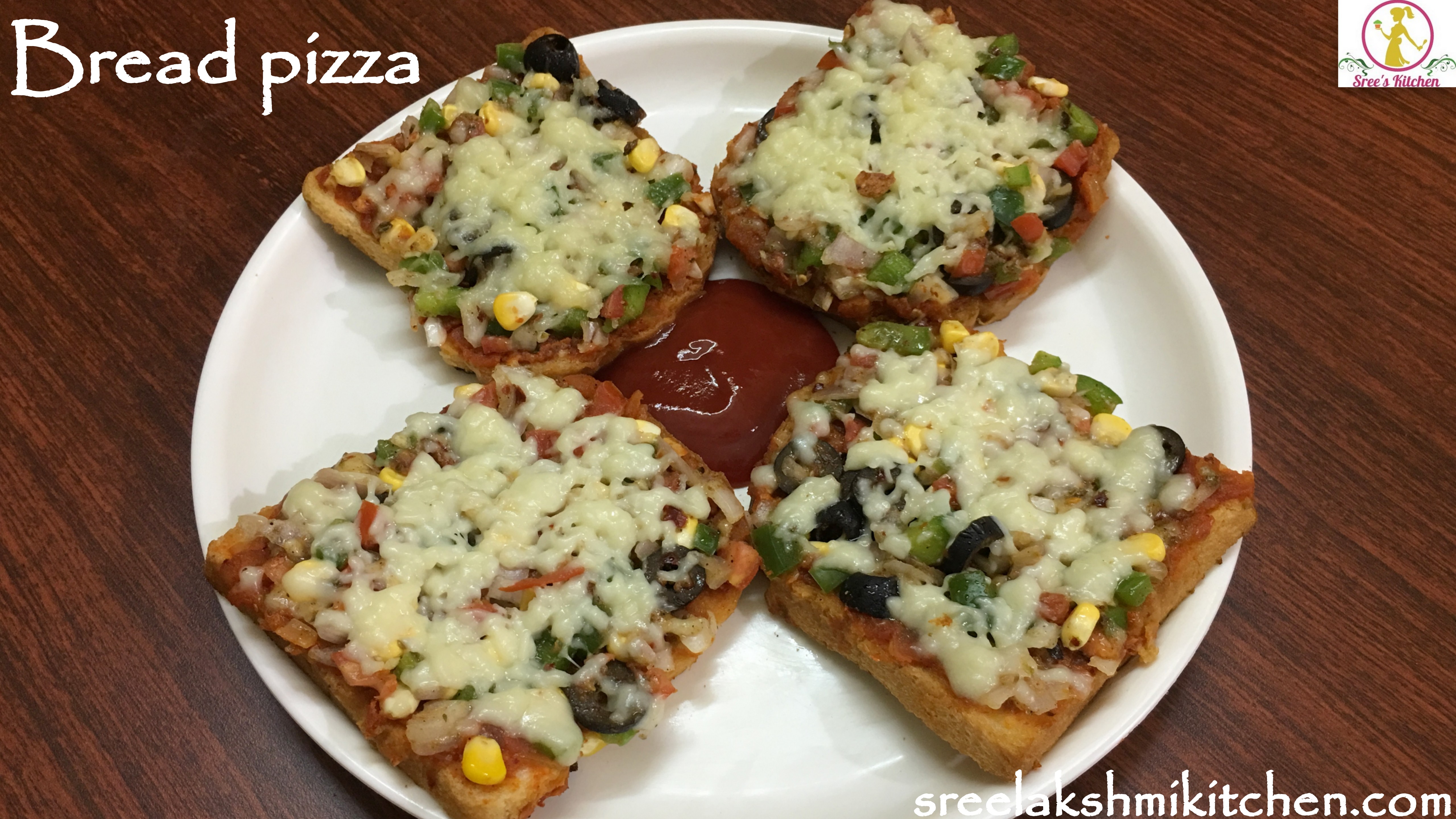 Bread pizza recipe | bread pizza homemade | Sreelakshmikitchen ...