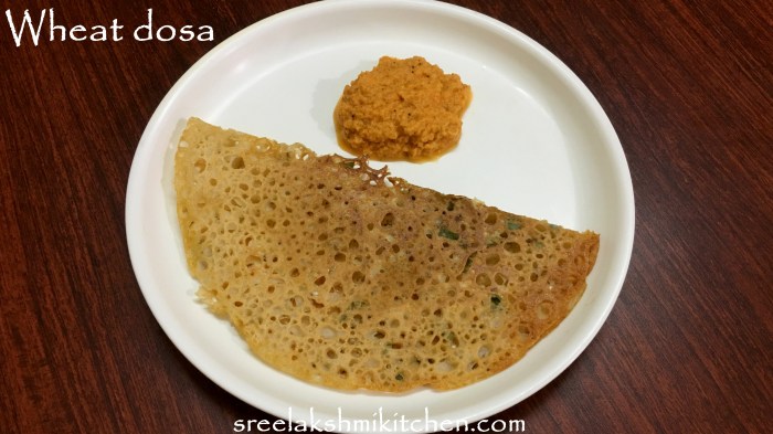 wheat flour dosa, recipe of wheat dosa, godhumai dosa, godhumai dosai, atta dosa, how to make wheat dosa at home