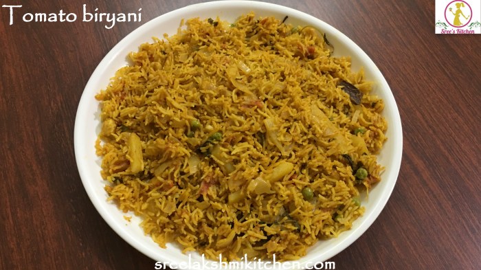 tomato biryani recipe, simple tomato biryani, easy tomato biryani, best tomato biryani, tomato biryani hotel style