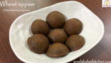 wheat appam, wheat flour appam jaggery appam, paniyaram recipe